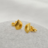 Pentagon Shape Stud Earrings - Plain Silver Gold Plated Stud Earrings - 925 Sterling Silver Handmade Earrings - Gift for Mom - Birthday Gift